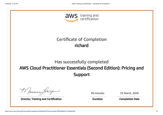 AWS Pricing and Support Models