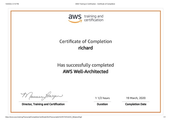 AWS Well-Architected Framework Pillars