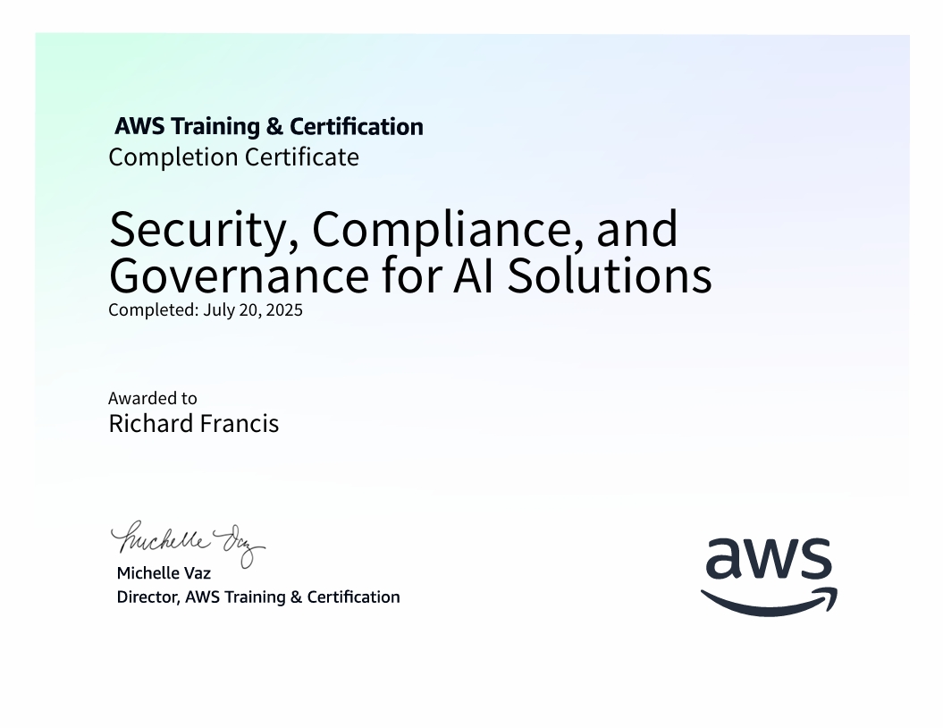 Security, Compliance, and Governance for AI Solutions