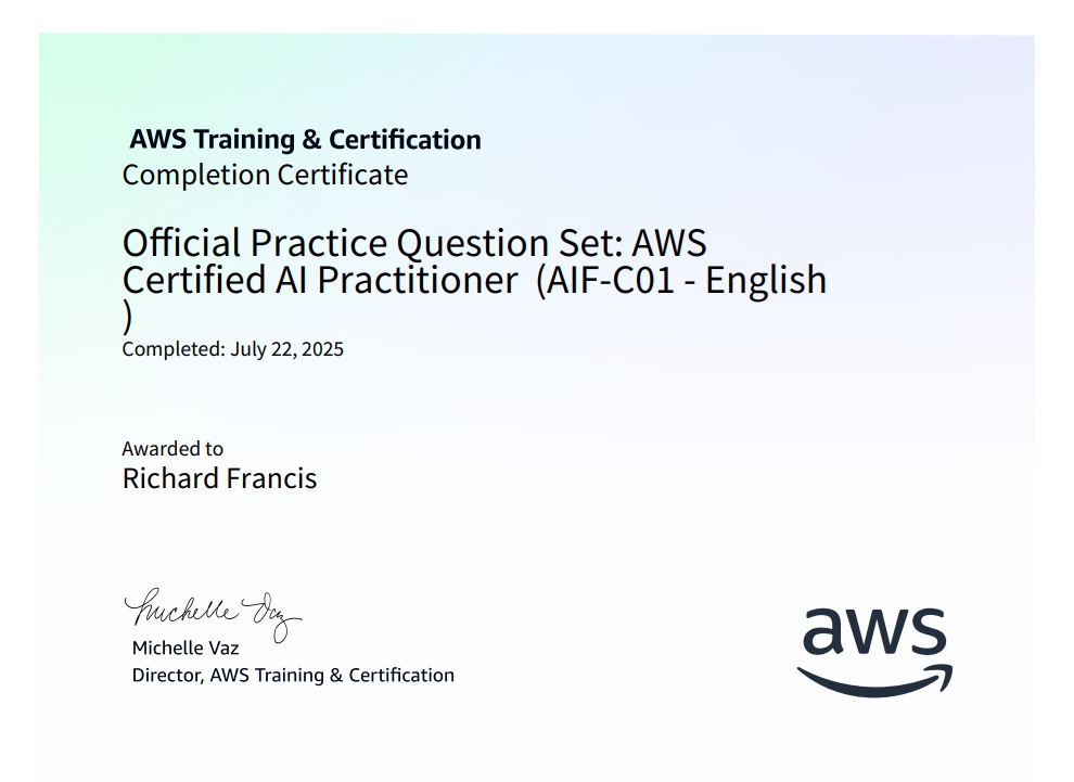 Official Practice Question Set: AWS Certified AI Practitioner